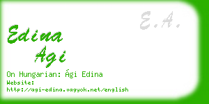 edina agi business card